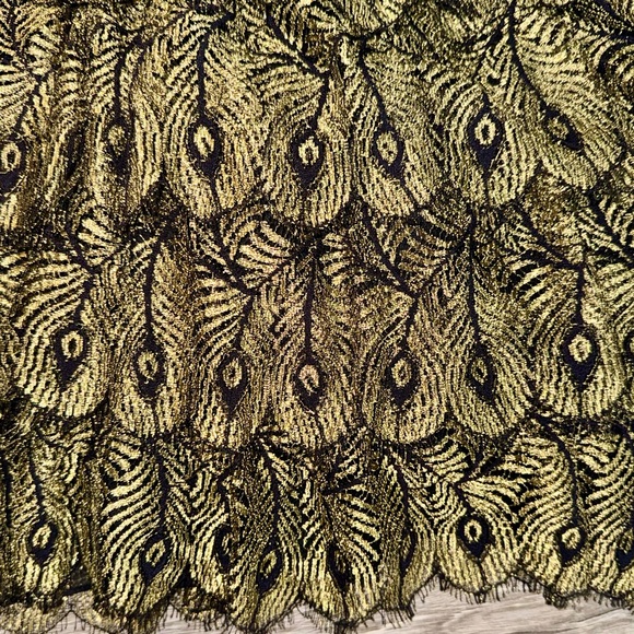 Haute Hippie Peacock Bustier Fit & Flare Mini Dress Cocktail Party Halloween - Picture 8 of 11